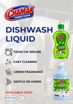 Chamak Power Clean Dishwash Liquid, Lemon Fragrance 4 L image 3