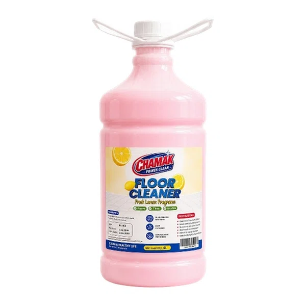 Chamak Power Clean Floor Cleaner, Lemon Fragrance 4 L