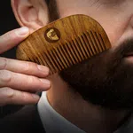 Beardo Compact Wooden Comb image 2