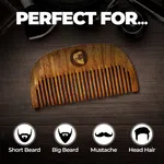 Beardo Compact Wooden Comb image 5