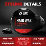 Beardo Strong Hold Crystal Hair Wax 100g image 3