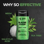 Beardo B-Acne Clear Body Wash for Men 200ml image 5