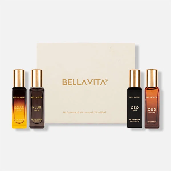 Bella Vita Man Perfume Gift Set 4 x 20ml