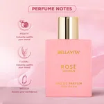 Bella Vita Rose Woman Perfume for Women 100ml image 3