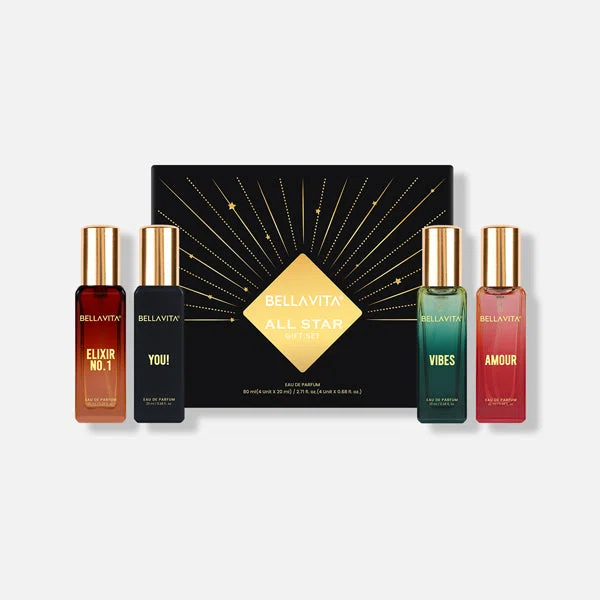 Bella Vita All Star Perfume Gift Set 4 x 20ml