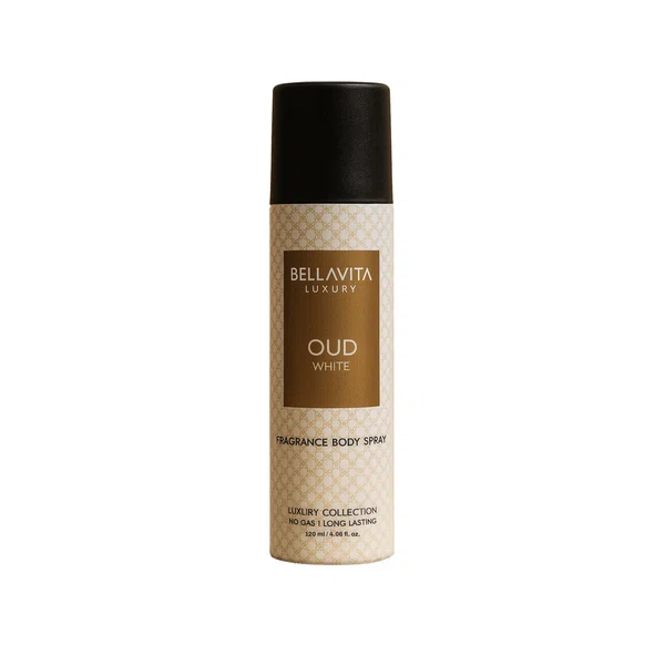 Bella Vita White Oud Luxury No Gas Deo Body Spray 120ml