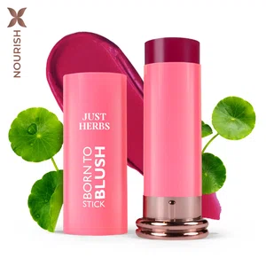 Just Herbs Born To Blush Stick Berry Bloom with Shea Butter and Cica 14g - Available at AfnoBazar Nepal