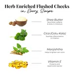 Just Herbs Born To Blush Stick Berry Bloom with Shea Butter and Cica 14g - Available at AfnoBazar Nepal