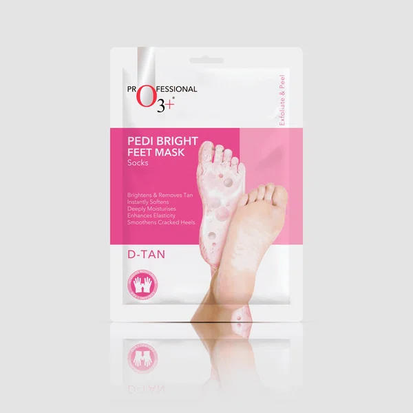 O3+ Pedi Bright Feet Mask Gloves 40g - Available at AfnoBazar Nepal