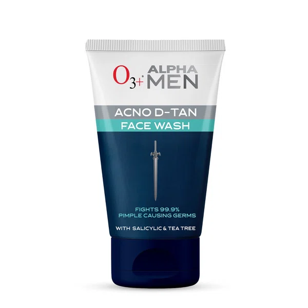 O3+ Alpha Men Acno D-Tan Face Wash 100ml - Available at AfnoBazar Nepal