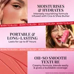 Just Herbs Born To Blush Stick Red Hot with Shea Butter and Cica 14g - Available at AfnoBazar Nepal