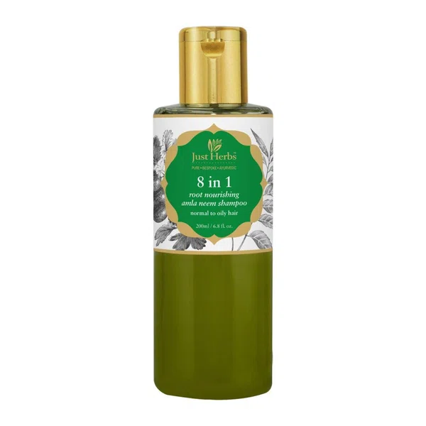 Just Herbs Amla Neem Anti Hairfall Shampoo 200ml - Available at AfnoBazar Nepal