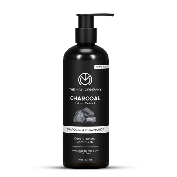 The Man Company Charcoal and Ylang Ylang Face Wash 100ml - Available at AfnoBazar Nepal