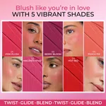 Just Herbs Born To Blush Stick Red Hot with Shea Butter and Cica 14g - Available at AfnoBazar Nepal