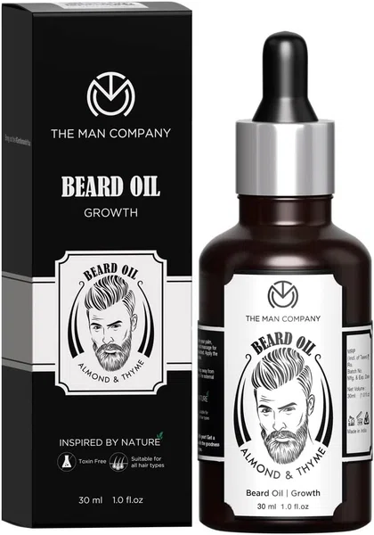 The Man Company Almond and Thyme Beard Oil 30ml - Available at AfnoBazar Nepal