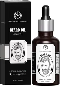 The Man Company Almond and Thyme Beard Oil 30ml - Available at AfnoBazar Nepal