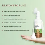 Just Herbs Neem Aloe Vera Foaming Face Wash 100ml - Available at AfnoBazar Nepal
