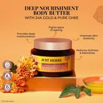 Just Herbs Ghee and 24K Gold Body Butter 250ml - Available at AfnoBazar Nepal
