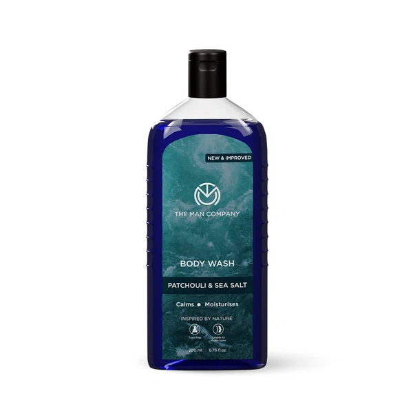 The Man Company Patchouli and Sea Salt Body Wash 200ml - Available at AfnoBazar Nepal