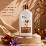Just Herbs Saffron Malai Body Milk 300ml - Available at AfnoBazar Nepal