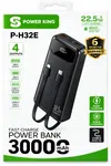 Power King P-H32E 30000mAh 22.5W Fast Charging Power Bank with Built-in Type-C & Lightning Cable - Available at AfnoBazar Nepal