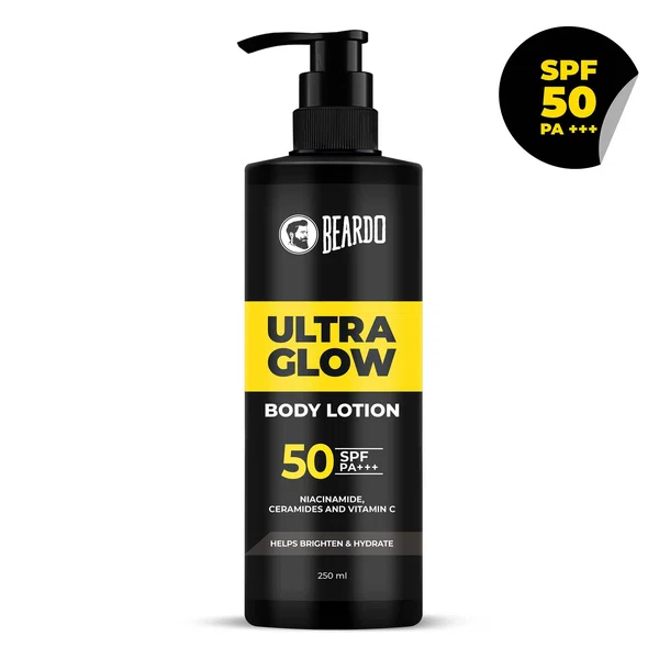 Beardo Ultraglow Body Lotion for Men 250ml - Available at AfnoBazar Nepal