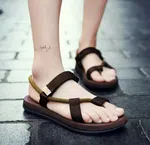 Women's Toe Loop Strap Hiking Sandals - Coffee image 1