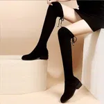 Women's Black Knee-High Boots image 1