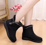 Women's Plush Flat Ankle Snow Boots image 1