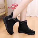 Women's Plush Flat Ankle Snow Boots image 2