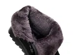 Women's Fur-Trimmed Zip Winter Ankle Boots - Black image 3