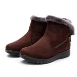 Women's Tassel Flat Platform Winter Boots - Coffee image 5