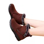 Women's Tassel Flat Platform Winter Boots - Coffee image 6