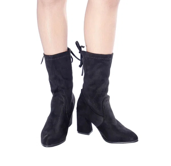 Women's Wool-Lined Zip Block Heel Ankle Boots