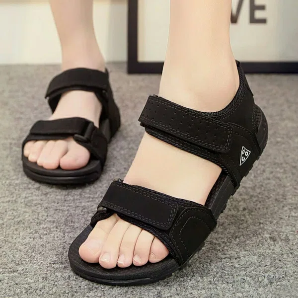 Women's Soft Outdoor Hiking Sandals - Black, Grey and Pink