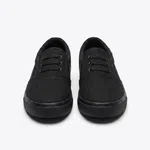 Women's Breathable Lace-Up Sneakers - Black image 1