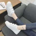 Women's Breathable Lace-Up Casual Sneakers - White image 1