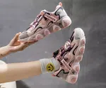 Women's Breathable Lace-Up Casual Sneakers - Multicolor image 2