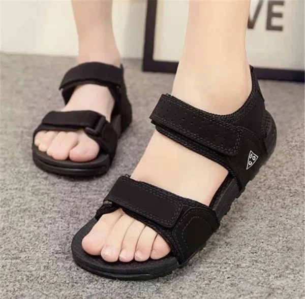 Women's Flat Beach Sandals - Black