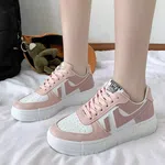 Women's Breathable Platform Sneakers - Pink image 2