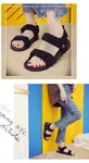 Women's Flat Beach Sandals - Black image 3