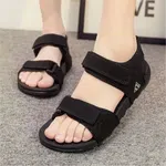 Women's Flat Beach Sandals - Black image 2