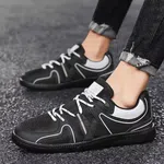 Women's Mesh Low-Top Sneakers with Contrast Piping - Black image 4