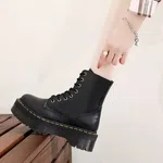 Women's Platform Ankle Boots with 9 cm Heel - Black image 3