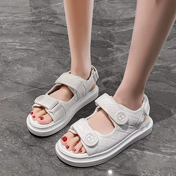 Women's Korean Style Velcro Open Toe Sandals