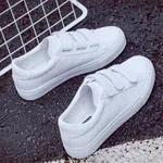 Women's Striped PU Leather Platform Sneakers image 2