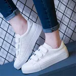 Women's Striped PU Leather Platform Sneakers image 4