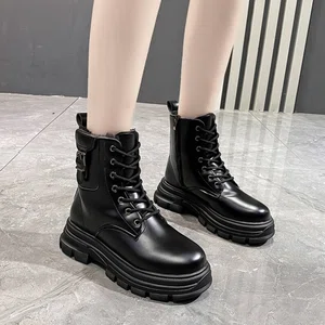 Women's Thick Sole Retro Short Boots