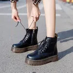 Women's High-Top Lace-Up Zip Boots image 1