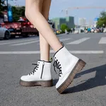 Women's High-Top Lace-Up Zip Boots image 7